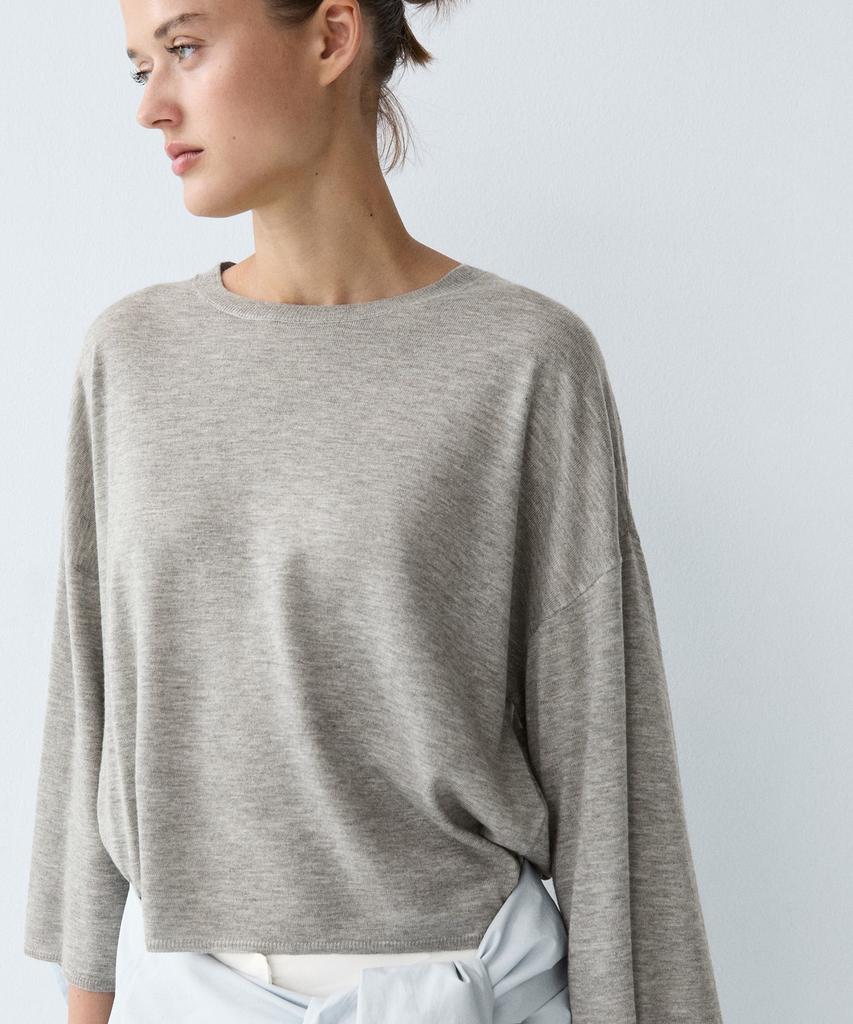 Masimodutti Wool Blend Round Neck Sweater