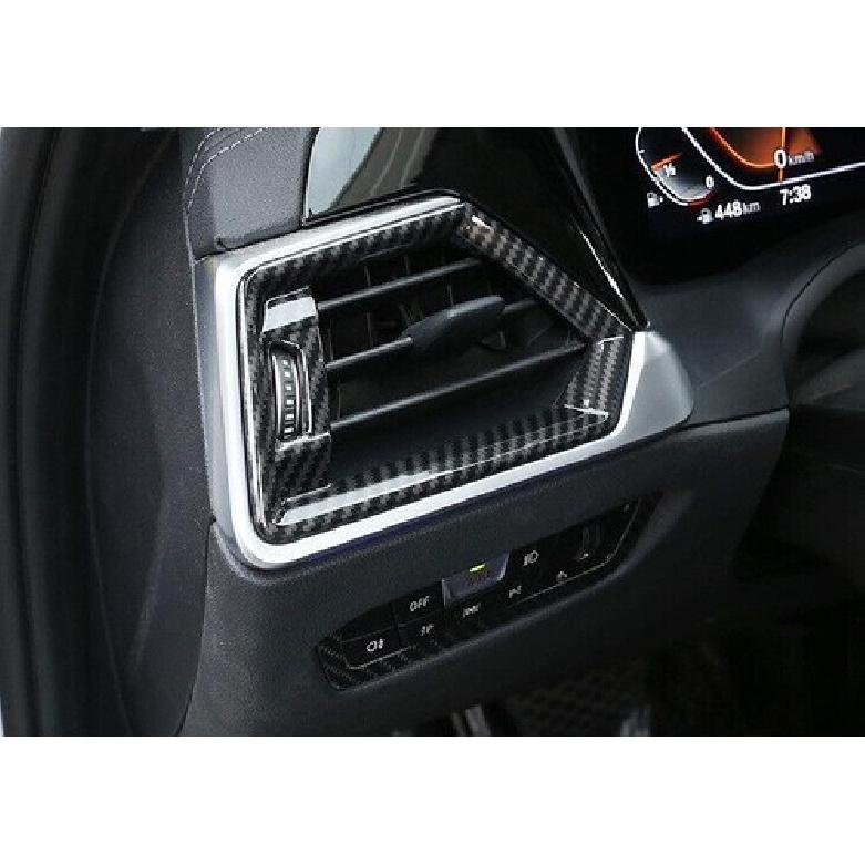 For BMW 3 4 Series G20 2019-2023 Carbon Fiber Console Air Outlet Vent Cover Trim