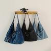 Vintage Denim Bag Women's Underarm Shoulder Bag Large Capacity Commuter Crossbody Bag