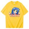 Hot Anime Lucky Star T Shirt Cartoon Konata Izumi Kagami Women Aesthetic Tshirt Unisexga Unisex Print Oversize Tee Shirt