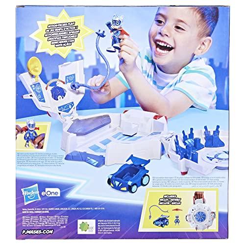 PJ Masks Power Heroes PJ Power Q Playset with Headquarters Set, Vehicles and Figures, Superhero Toy for Boys and Girls Ages 3+