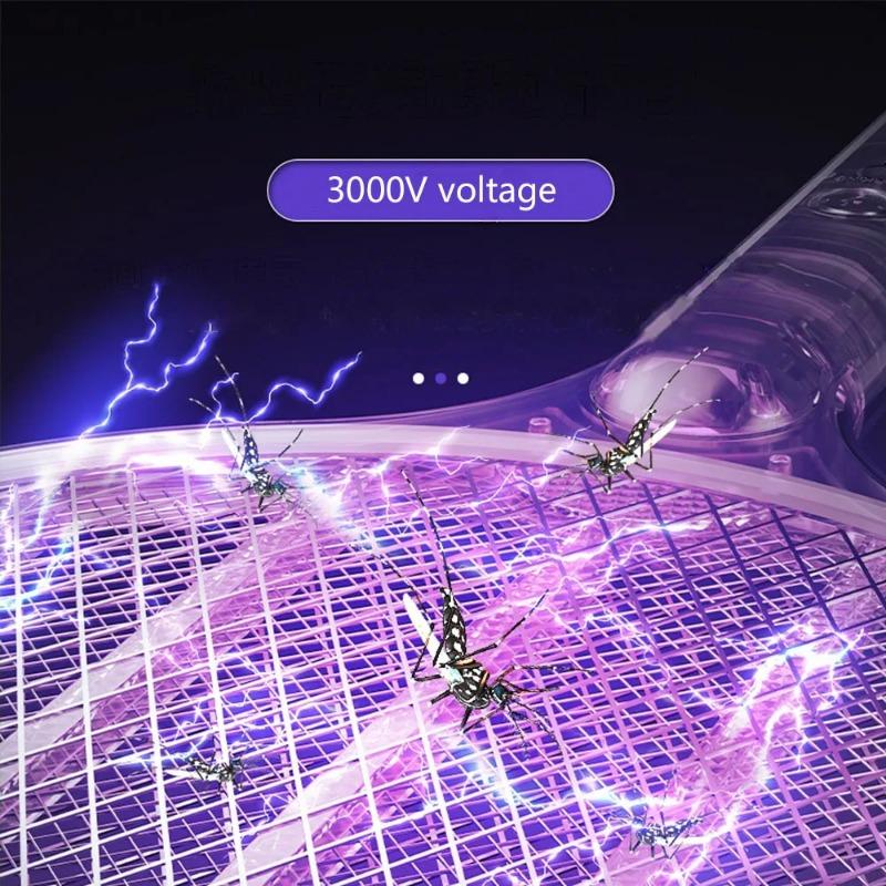 Insect Racket Mosquito Killer USB Charging Lamp Electric Shocker UV Light Fly Insect Trap Flies Summer Fly Swatter