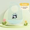 Soft Adjustable Silicone Baby Bib, Durable and Skin-friendly. Perfect for Toddler Daily Feeding.