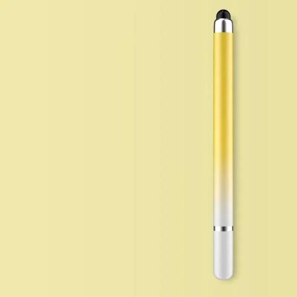 

2 в 1 стилус для планшета, мобильного телефона, емкостный сенсорный карандаш для Iphone, Samsung, универсальный Android-телефон, карандаш для рисования экрана жёлтый