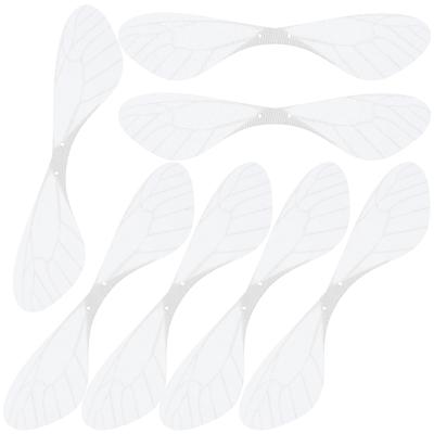 70Pcs White Dragonfly Wings DIY Simulated Wing Accessories for Handmade Earrings Brooch Artificial Wing Craft Decors