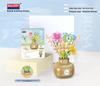 Rose Violet Vase Building Blocks Sunflower Flower Bouquet Diy Creative Toy For Kids And Adults