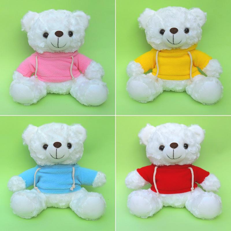Custom Logo Teddy Bear Plush Toy - Cute Little Bear in Clothes for Gifts & Events