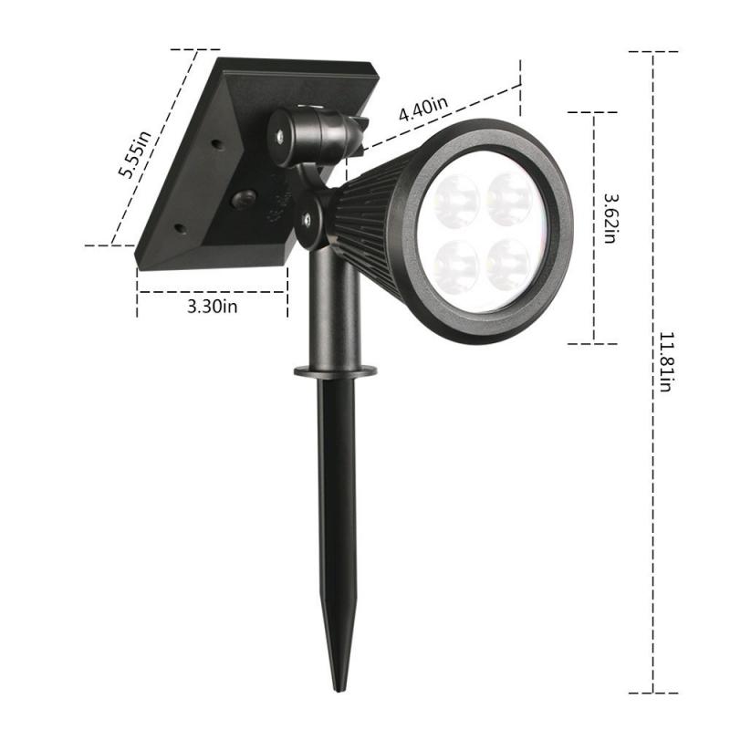 Waterproof 7 LED Solar Panel Power Flood Lights Garden Lawn Spot Light