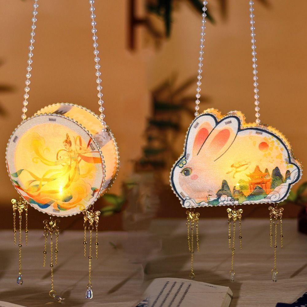 

Chinese Style Rabbit Lantern Decorative Portable Lantern Lantern Festival