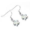 Blue Five Petal Flower Earrings European and American Jewelry