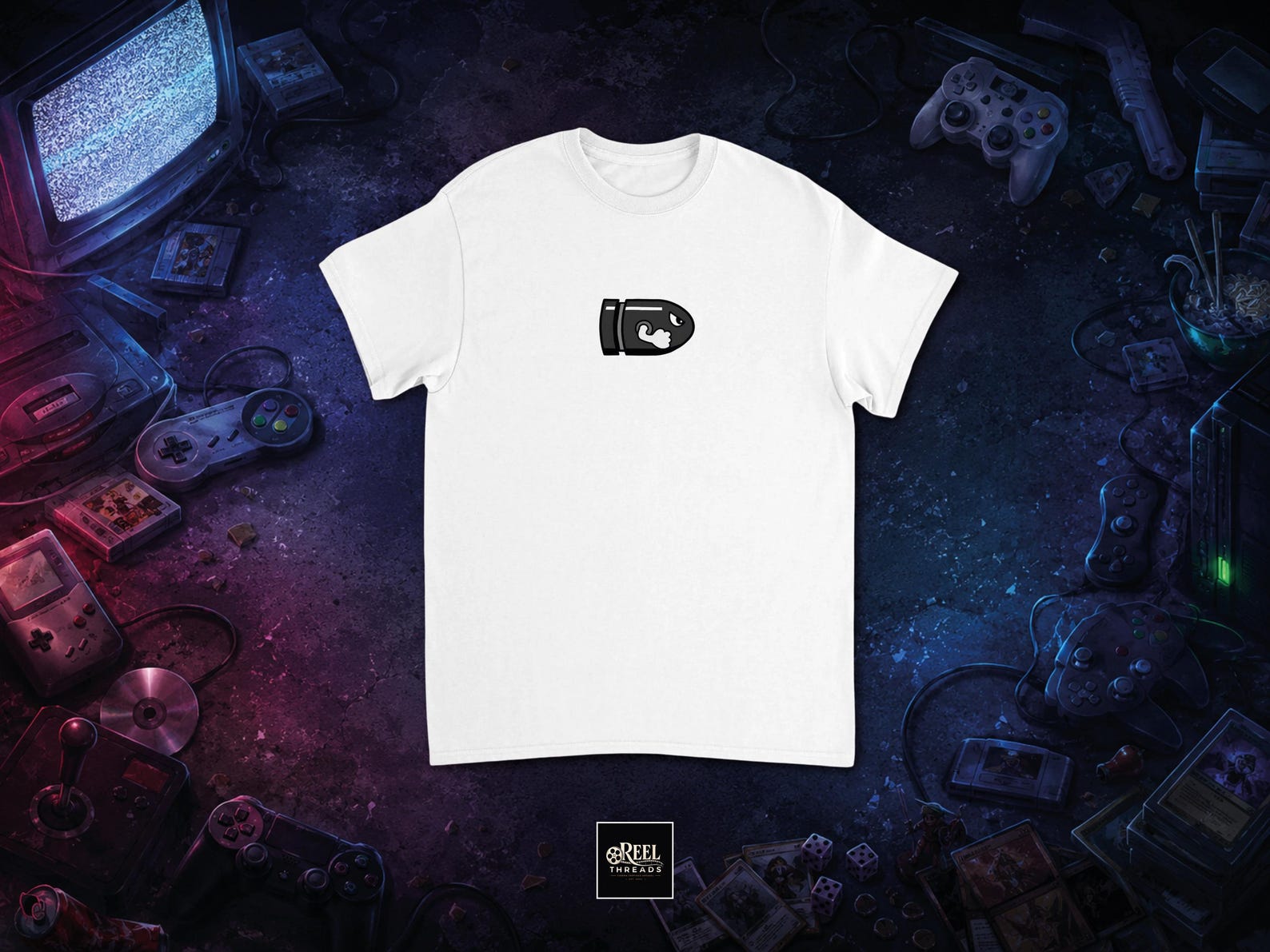 T shirt | BulletBill | Bullet Bill T shirt | Japanese pop culture | Nintendo Inspired | Pixel Retro Gaming Shirt | Minimal Gaming Tee 2XL