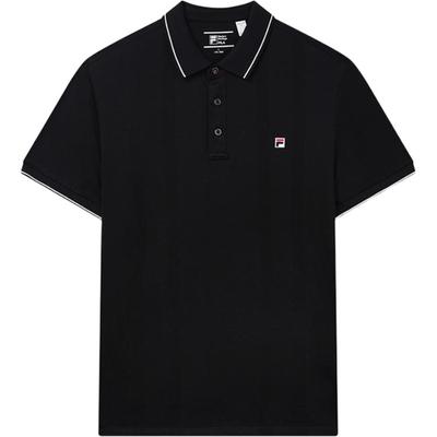 Logo Knitted Short Sleeve Polo Shirt Men Tops Legendary-Blue F11M321104FNV