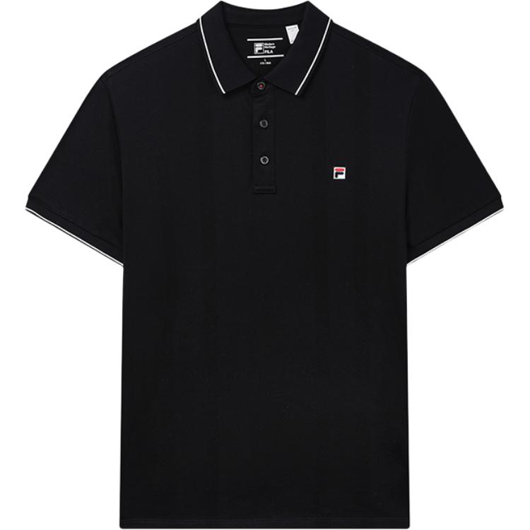 

FILA Logo Knitted Short Sleeve Polo Shirt Men tops Legendary-Blue F11M321104FNV XXL