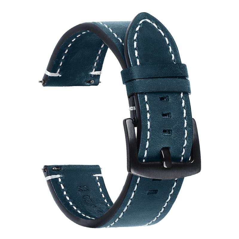Retro Leder Uhrenarmband 18mm 19mm 20mm 21mm 22mm 24mm Schnellverschluss Armband für Herren Ersatz Uhrenband Uhrenzubehör