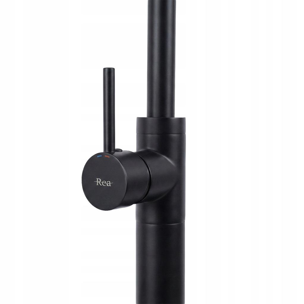 Lungo Freestanding Matte Black Floor Washbasin Tap