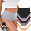 Women's Cotton High Waist Briefs Panties Seamless Solid Color Elastic Breathable Underwear Soft Comfortable Sexy Lingerie S-XXL