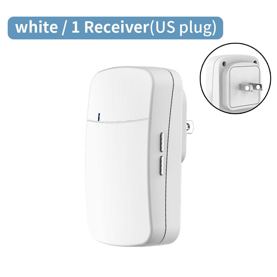 RF 433MHz Wireless Doorbell Waterproof House Chime 100M Remote EU US Plug Home Remote Welcome Door Bell Calls 38 Ringtones