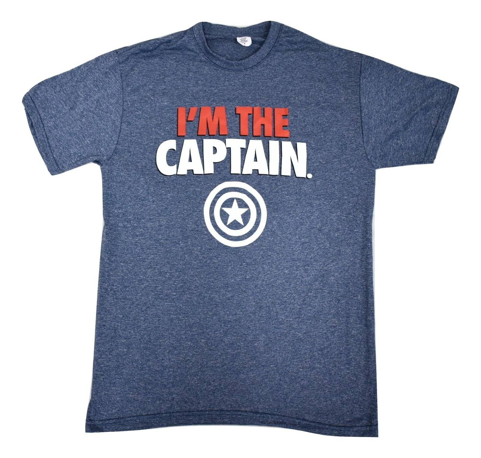 Marvel Captain America Mens I Am The Captain Shirt New S XL