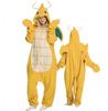 Dragonite Kostüm für Erwachsene Gelber Drachen Onesie Pyjama Cosplay Outfit
