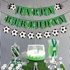 1Set Soccer Happy Birthday Banner,Sport Theme Soccer Player Birthday Supplies,Soccer Enthusiast Birthday Party Decorations