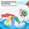 Baby Fishing Toys Plush Little Fishpond Set Simulating Fishing Games Color Number Cognition Fine Motor Training Montessori Toys
