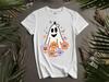 Funny Ghost Happy Vintage Floral Fall Hoodie Tshirt Men Women Unisex AD961
