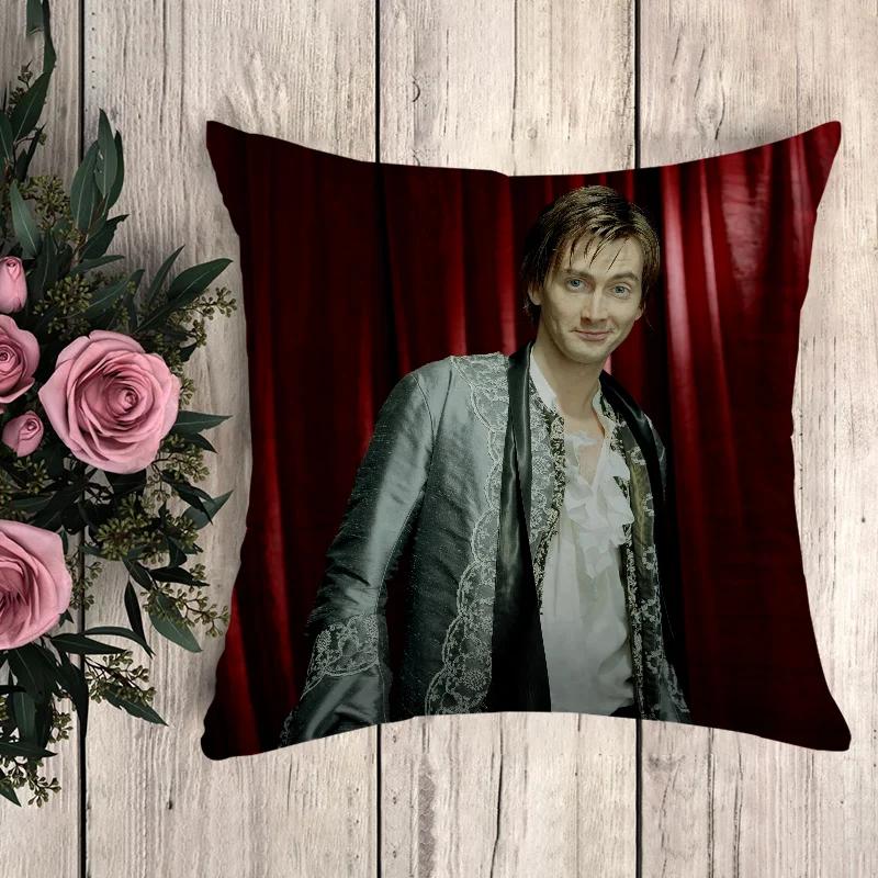 Kissen David Tennant Dekorative Kissenbezüge für Kissen 45x45 Kissenbezüge Sofakissen Kissenbezug Deko 40x40 Autodekoration