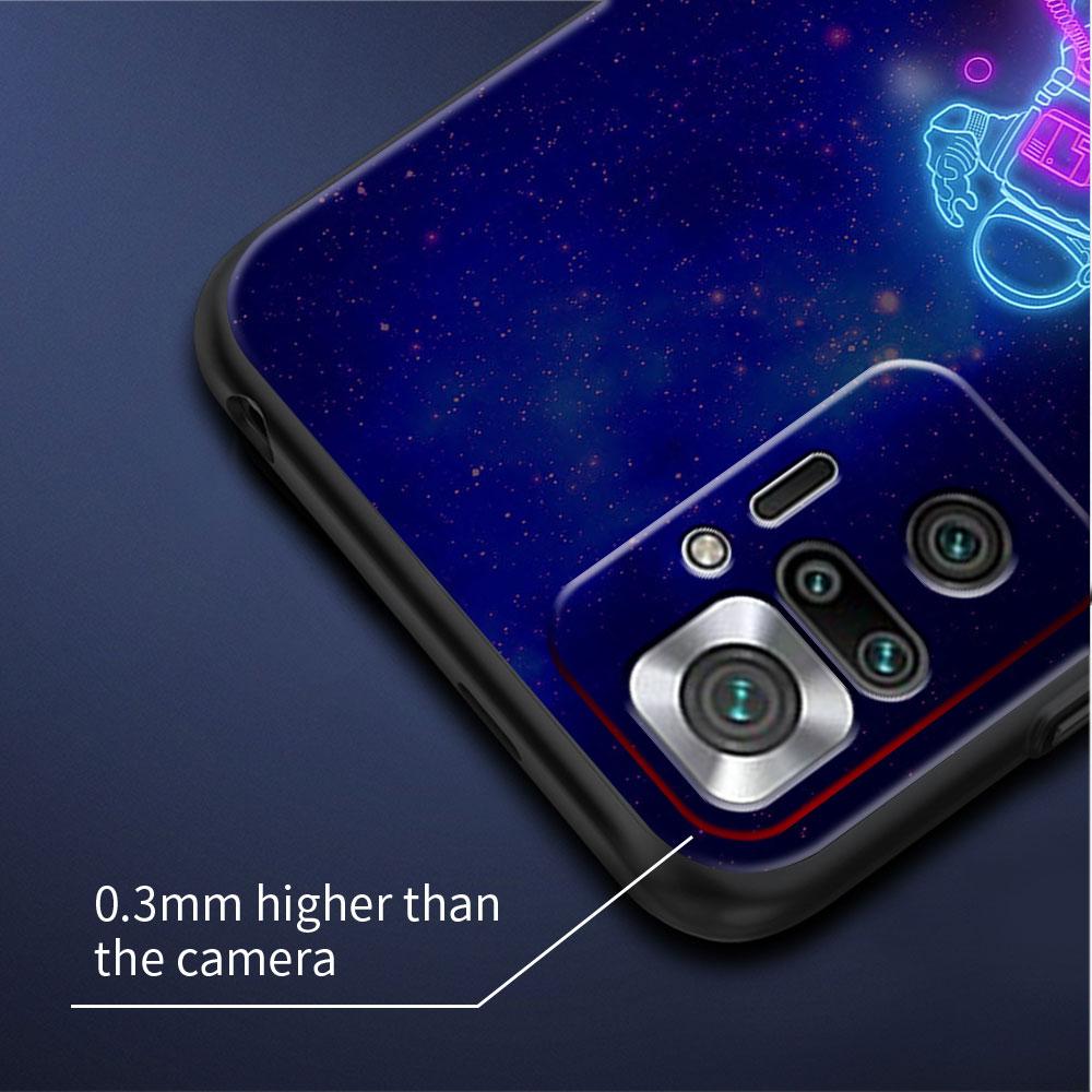 Hülle für Xiaomi Redmi Note 10 9 11 Pro Weiche Handyhülle 10S 9S K40 8 9A 9C 9T 7 10C 8T Silikonhülle Universum Cooler Astronaut