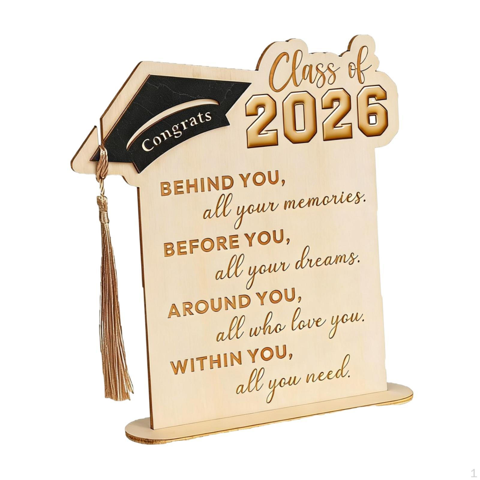 

Decoration Made of , Rustic Decorative Sign for Graduation, Gift Idea Style A