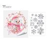 Living Room Christmas Accents 2Pcs Stained Glass Style Window Clings, Double?Sided Printed Xmas Static Indoor Outdoor Festive Signs Decals, Snowman