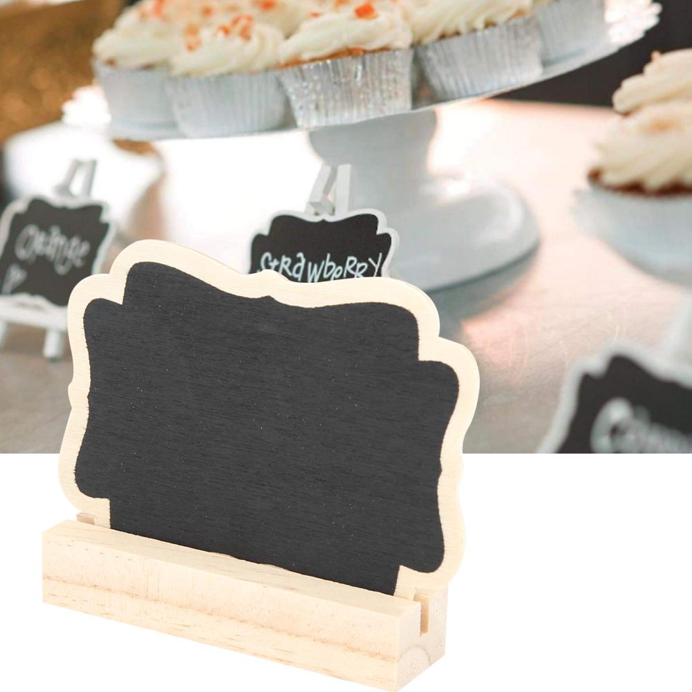 20 Sets Plant Marking Message Board Mini Blackboard Home Office Wedding Table Decoration