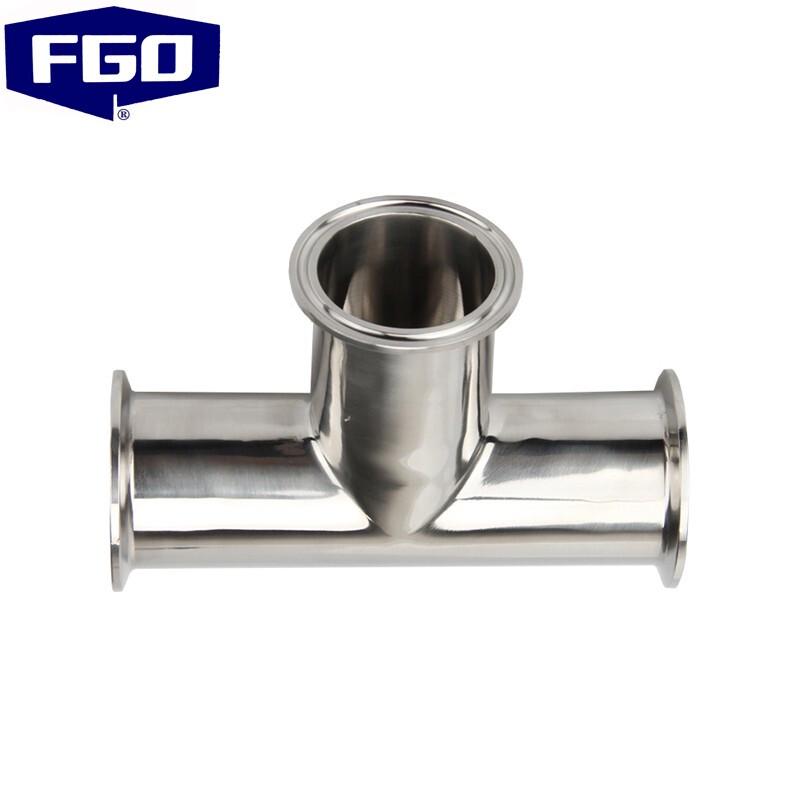 FGO Sanitary Stainless Steel Quick-Clamp T-Type Tee T-type