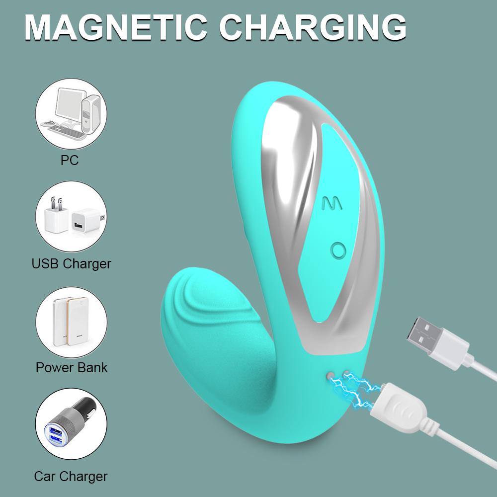 Bezdrátové dálkové ovládání Vibrátor Dámské dildo G Bodové olizování klitorisu Stimulátor magnetického nabíjení Sexuální hračky pro ženy