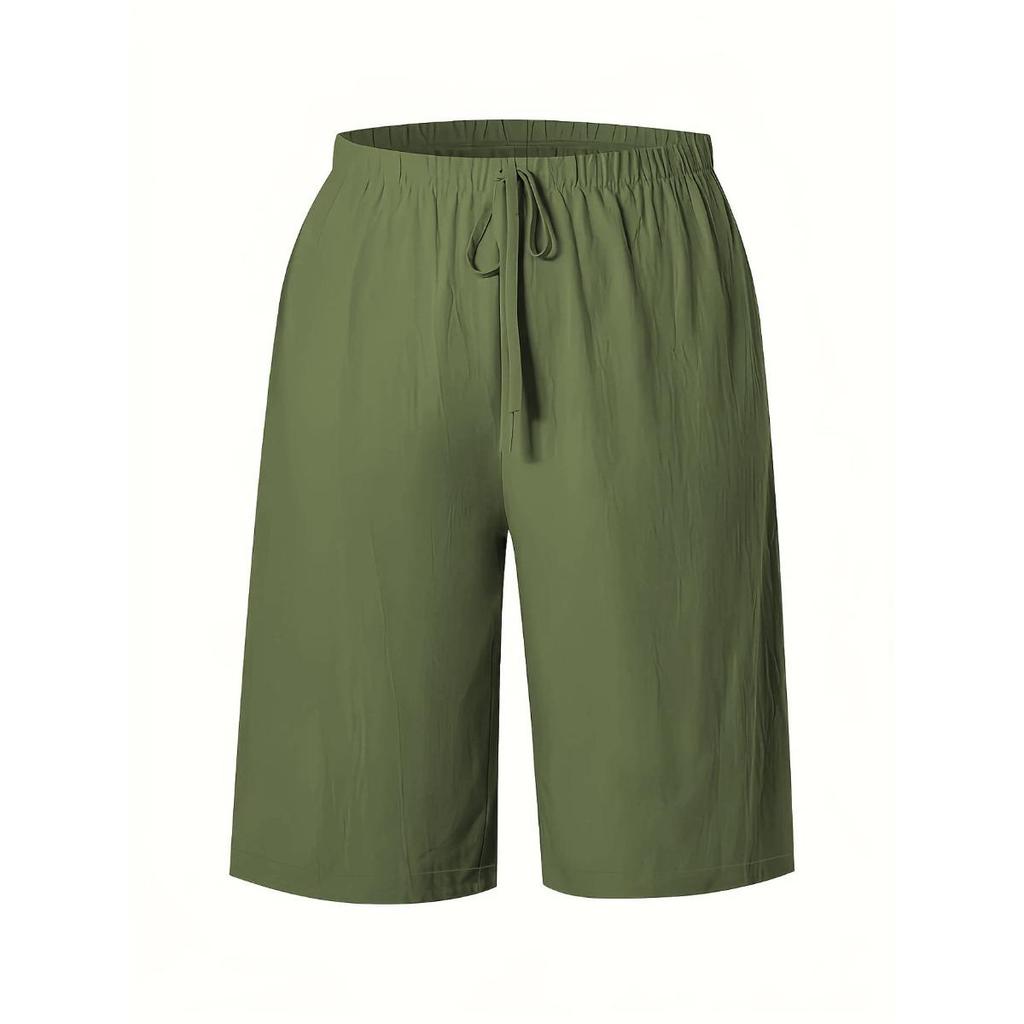 Ladies, Casual Pants, Fashionable, Solid Color, Cropped Pants, Mid Length Pants