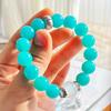 925 Silver 12-13Mm Natural Tianhe Stone White Moonstone Bracelet Bracelet
