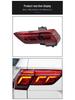 Compatible with 17-22 Tiguan: High-End LED Dynamic Taillight Assembly with Dual Reversing Light.
