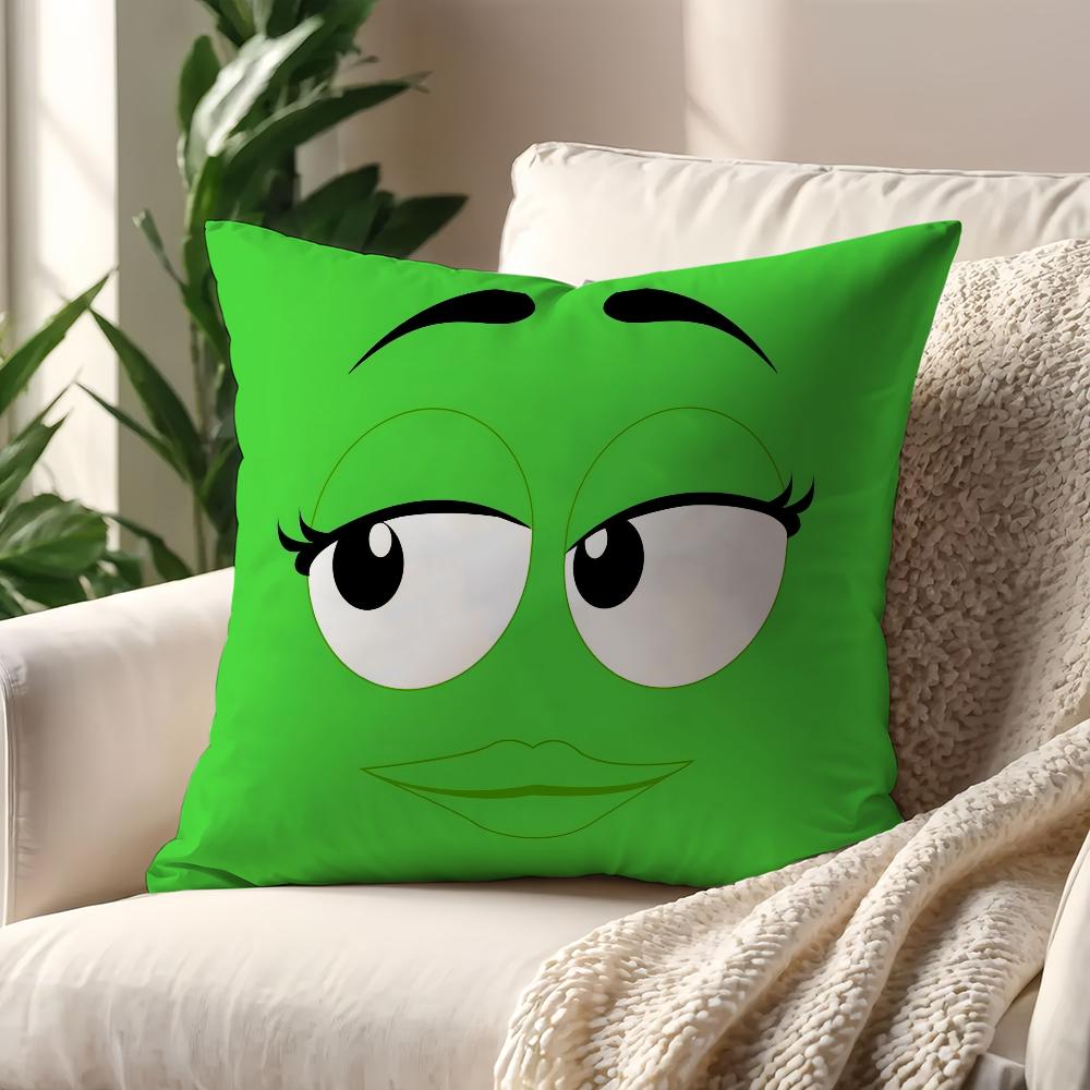 Cartoon M-MMS Cute cushion cover Decoration Room Car Home Office Coffee Pillow Sofa Printing Nordic Simplicity Hit