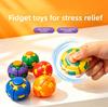 3D Printed Press-To-Spin Fidget Ballone Click Deform Fidget Spinner Ball, Smooth Rotating Stress Relief Sensory Toy