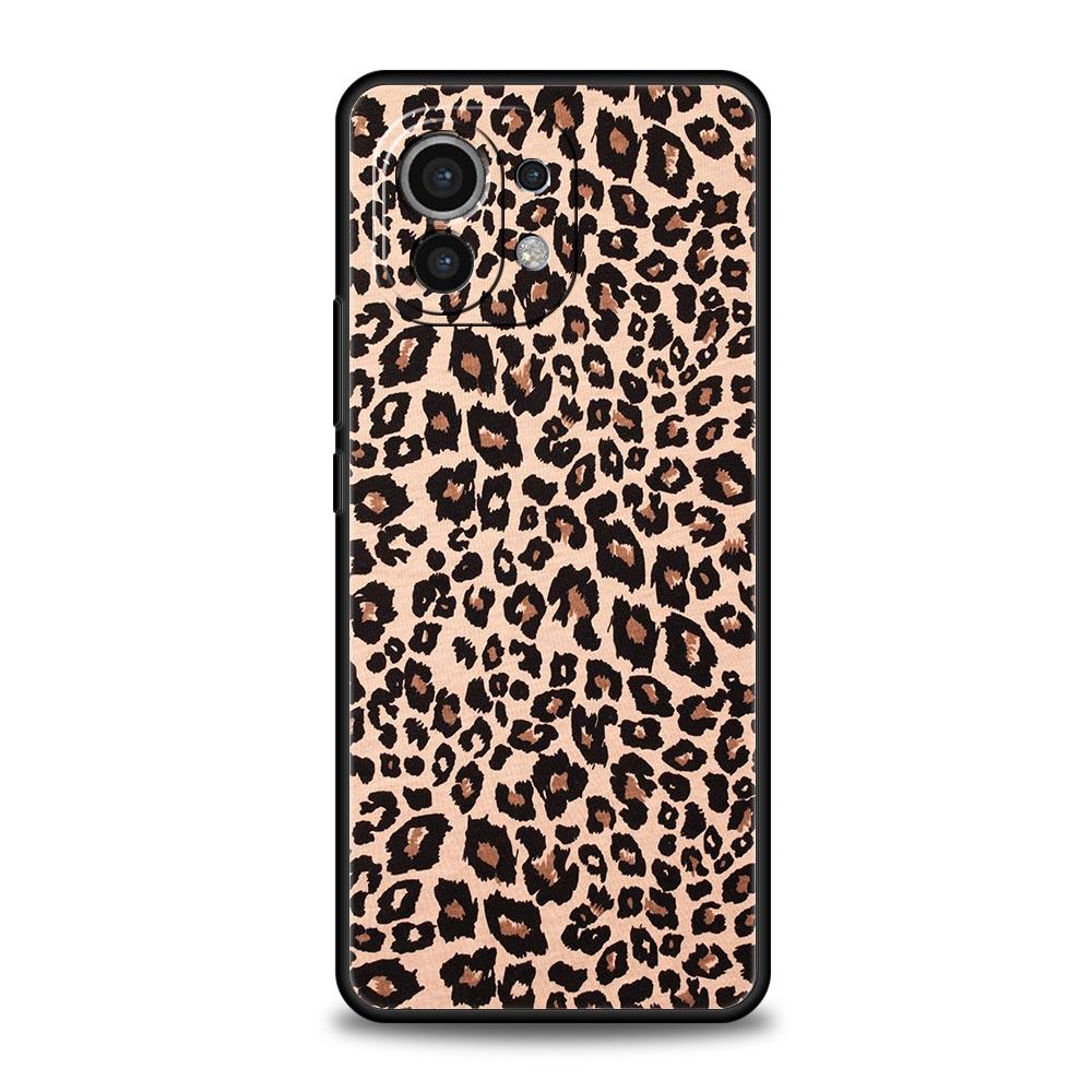 Phone Case For Xiaomi Mi 15 14 13 12 11 Lite 14T 13T 12T 11T Pro Poco X7 X6 X5 X3 Pro F6 F5 F4 Cover Sexy Trendy Leopard Print