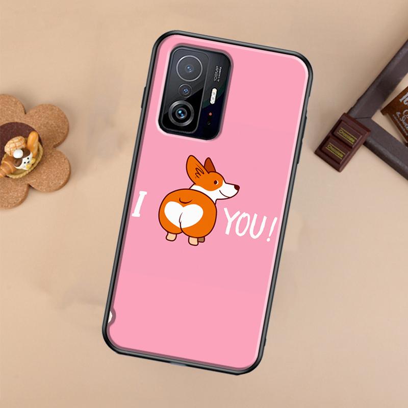 Cartoon Corgi Case For Xiaomi 13 14 Ultra 11T 12T 13T 14T Pro POCO X7 Pro X3 X5 X6 F3 F5 F6 M6 Pro Cover