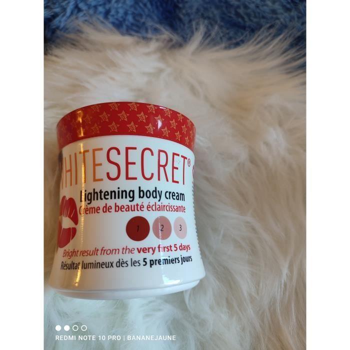 Crème Éclaircissante - CREAM WHITE SECRET - 300ML - Nettoyant - Anti Taches Brunes - Peau Douce