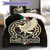 Mexico National Football Logo Pattern Bedding Home Decoration Birthday Gift (1 * Duvet Cover + 2 * Pillowcase, Without Core),fan Merchandise.