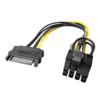 15Pin Sata Male To 8Pin Pci-E Power Supply Cable 8.16 Inch Sata Cable 15-Pin To 8 Pin Cable Wire For Graphic Card
