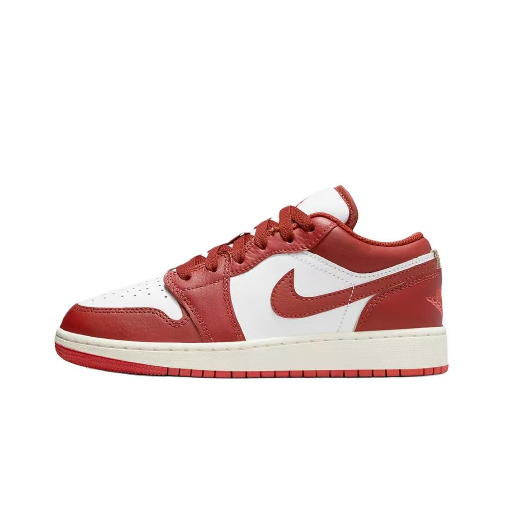 Jordan Air Jordan 1 Low top Skateboard Shoes Women's Red FJ3465-160(Team746-SBOX)