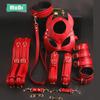 BDSM Sexleketøy For Voksen Spill Lær Erotiske Sexsett Bondage Håndjern Sex Game Whip Gag SM Bdsm Toys Luksussett