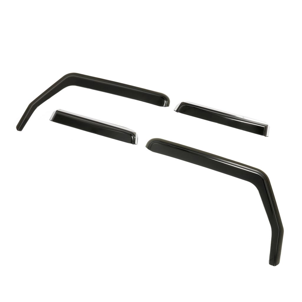 Car Side Window Wind Deflectors Vent Visors Sun Wind Rain Shield for Jeep Wrangler JL Unlimited 18-20 JK 07-18