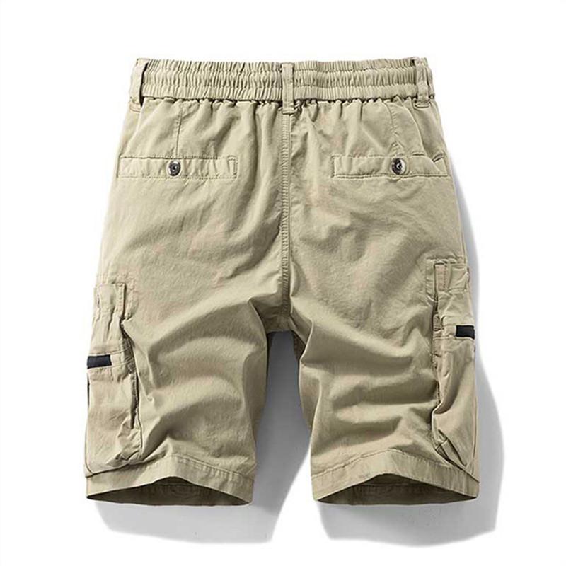 Summer Men Cotton Cargo Shorts Mens Outdoor Casual Shorts Men Multi Pocket Beach Streetwear Shorts Male Sport Safari Short Pants