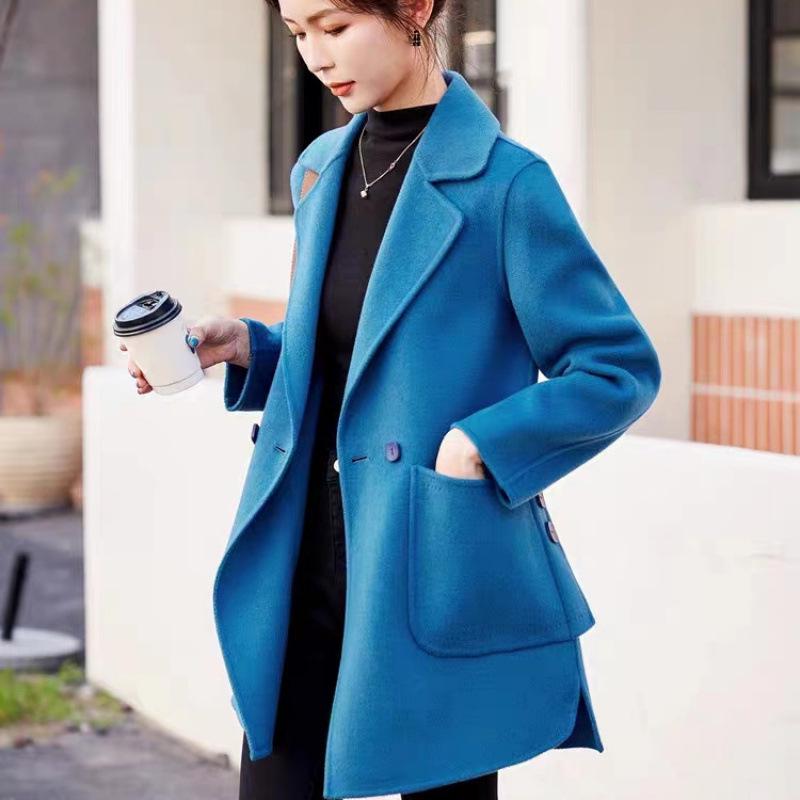 Women's High-End Woolen Coat for Spring and Autumn 2025