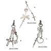 Syringe Heart Cross Hanging Pendant Sweet Phone Strap Bag Decoration Portable Hanging Lanyard Gift for Girls Women