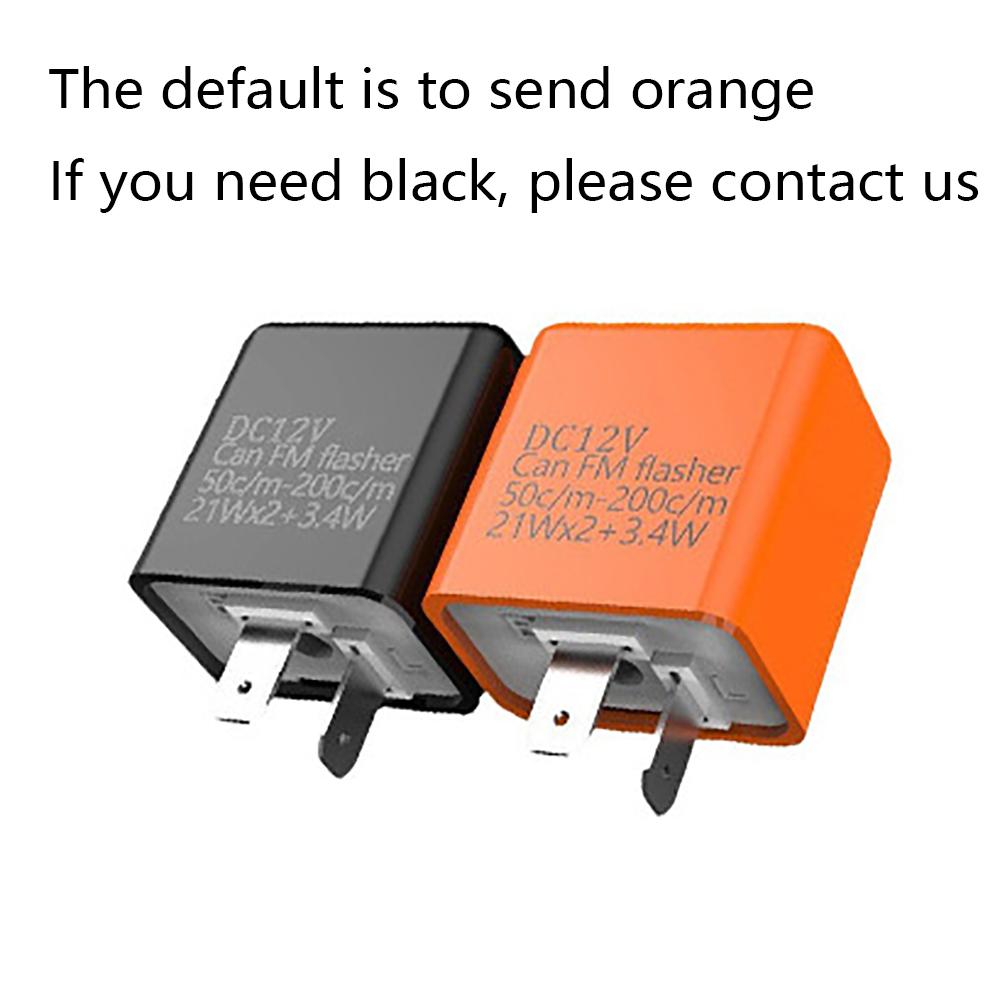 2Pin Electronic LED Flasher Relay Fix Turn Signal Bulbs Hyper Flash Issue Orange